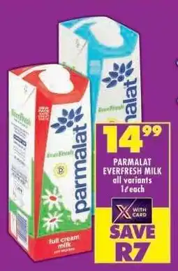 Shoprite PARMALAT EVERFRESH MILK offer