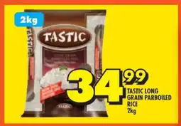 Shoprite Tastic Long Grain Parboiled Rice-2kg offer