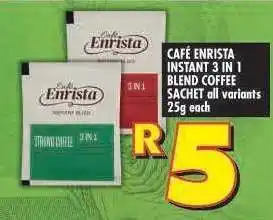 Shoprite Café Enrista Instant 3 in 1 Blend Coffee Sachet offer