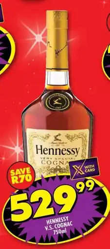Shoprite HENNESSY V.S. COGNAC 750ml offer