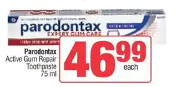Spar Parodontax Active Gum Repair Toothpaste offer