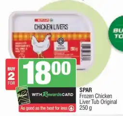 Spar SPAR Frozen Chicken Liver Tub Original offer