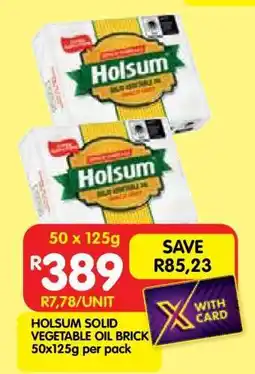 Shoprite Holsum Solid Vegetable Oil Brick offer