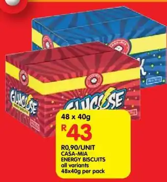 Shoprite CASA-MIA ENERGY BISCUITS offer
