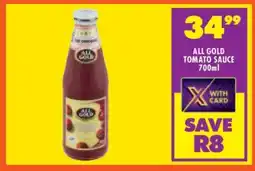 Shoprite All Gold Tomato Sauce-700ml offer