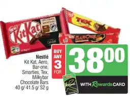 Spar NESTLE CHOCOLATE BARS offer