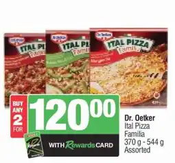 Spar Dr. Oetker Ital Pizza Familia offer