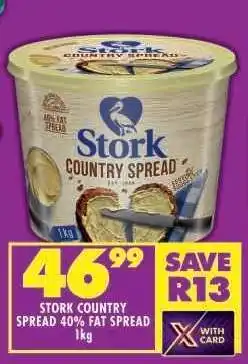 Shoprite STORK COUNTRY SPREAD 40% FAT SPREAD 1kg offer