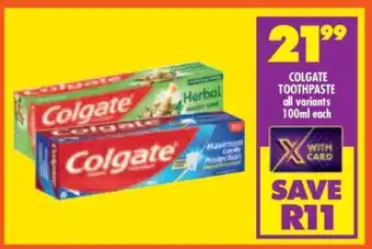 Shoprite Colgate Toothpaste offer
