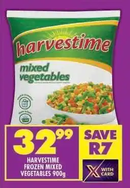 Shoprite HARVESTIME FROZEN MIXED VEGETABLES 900g offer