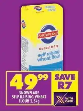 Shoprite Snowflake Self Raising Wheat Flour 2.5kg offer