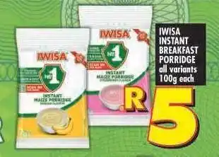 Shoprite IWISA Instant Breakfast Porridge offer