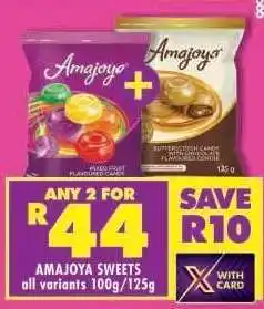 Shoprite Amajoya Sweets offer