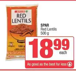 Spar SPAR Red Lentils offer