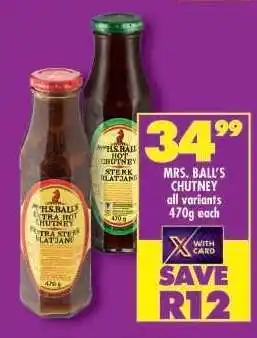 Shoprite MRS BALL'S CHUTNEY offer
