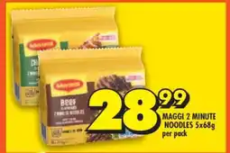 Shoprite MAGGI 2 MINUTE NOODLES 5x68g offer