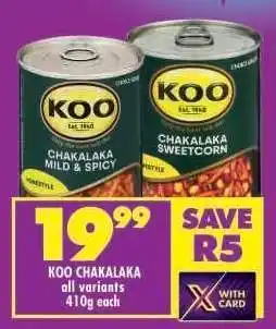 Shoprite KOO CHAKALAKA offer