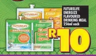 Shoprite FUTURELIFE ENERGIZE FLAVOURED DRINKING MEAL 256ml each offer
