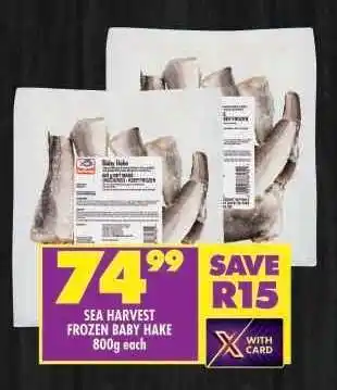 Shoprite SEA HARVEST FROZEN BABY HAKE offer