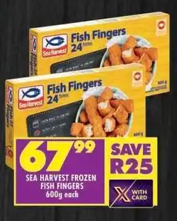 Shoprite Sea Harvest Frozen Fish Fingers 600g each offer
