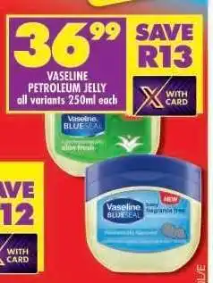 Shoprite VASELINE Petroleum Jelly offer