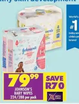 Shoprite Johnson's Baby Wipes offer