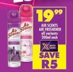 Shoprite AIR SCENTS AIR FRESHENER offer