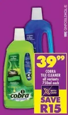 Shoprite COBRA TILE CLEANER offer