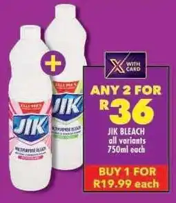 Shoprite Jik Bleach offer