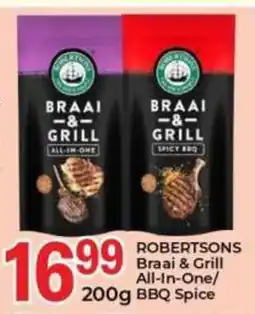 Elite Power Trade Cash & Carry ROBERTSONS Braai & Grill All-In-One/ BBQ Spice offer