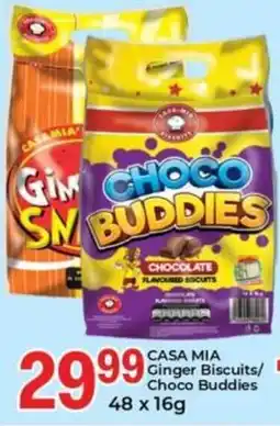 Elite Power Trade Cash & Carry CASA MIA Ginger Biscuits/ Choco Buddies offer