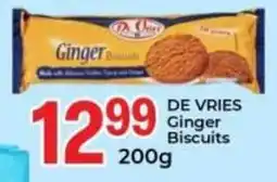 Elite Power Trade Cash & Carry DE VRIES Ginger Biscuits offer