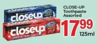 Elite Power Trade Cash & Carry CLOSE-UP Toothpaste Assorted offer