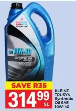 Elite Power Trade Cash & Carry KLEINZ TRUSYN Synthetic Oil SAE 10W-40 offer