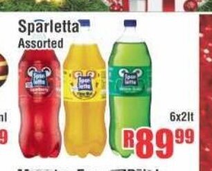 Devland Cash And Carry Sparletta Assorted 6x2lt offer