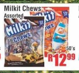 Devland Cash And Carry MIlkit Chews Assorted 50's offer