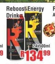 Devland Cash And Carry Reboost Energy Drink 24x500ml offer