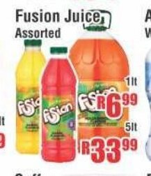 Devland Cash And Carry Fusion Juice Assorted 1lt offer