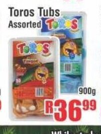 Devland Cash And Carry Toros Tubs Assorted 900g offer