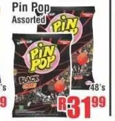 Devland Cash And Carry Pin Pops Assorted 48's offer