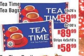 Devland Cash And Carry Tea Time Tea Bags 10x26's offer