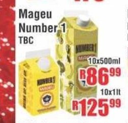 Devland Cash And Carry Mageu Number 1 TBC 10x500ml offer