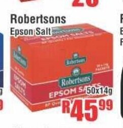 Devland Cash And Carry Robertsons Epson Salt 50x14g offer