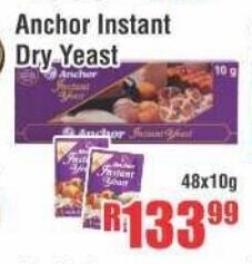 Devland Cash And Carry Anchor Instant Dry Yeast 48x10g offer