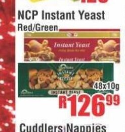 Devland Cash And Carry NCP Instant Yeast Red/Green 48x10g offer