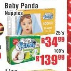 Devland Cash And Carry Baby Panda Nappies 25's offer