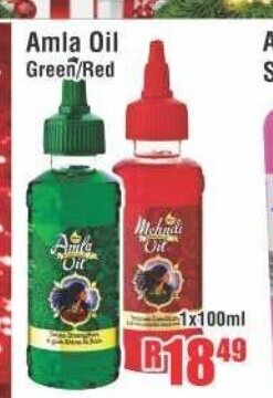 Devland Cash And Carry Amla Oil Green/Red 1x100ml offer