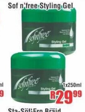 Devland Cash And Carry Sof n'free Styling Gel 1x250ml offer