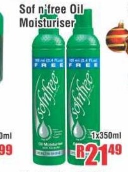 Devland Cash And Carry Sof n'free Oil Moisturiser 1x350ml offer