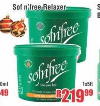 Devland Cash And Carry Sof n'free Relaxer 1x5lt offer